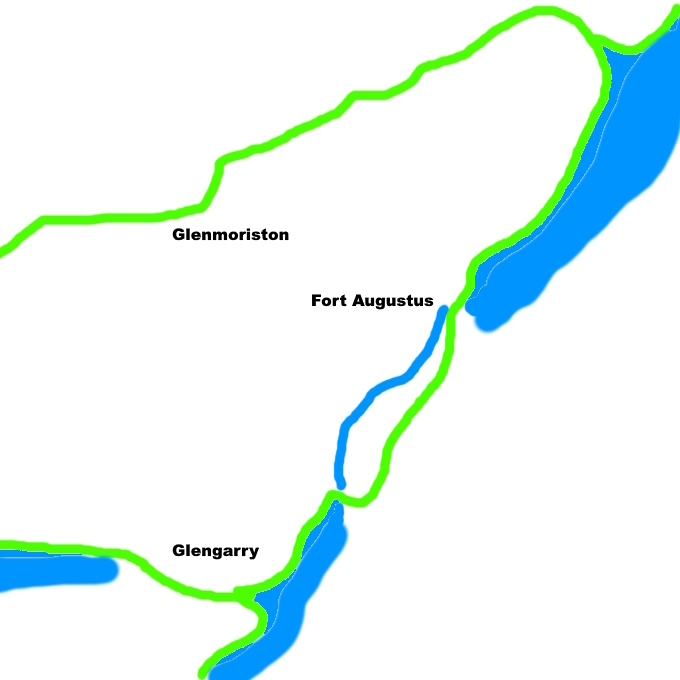 3 Glens Map